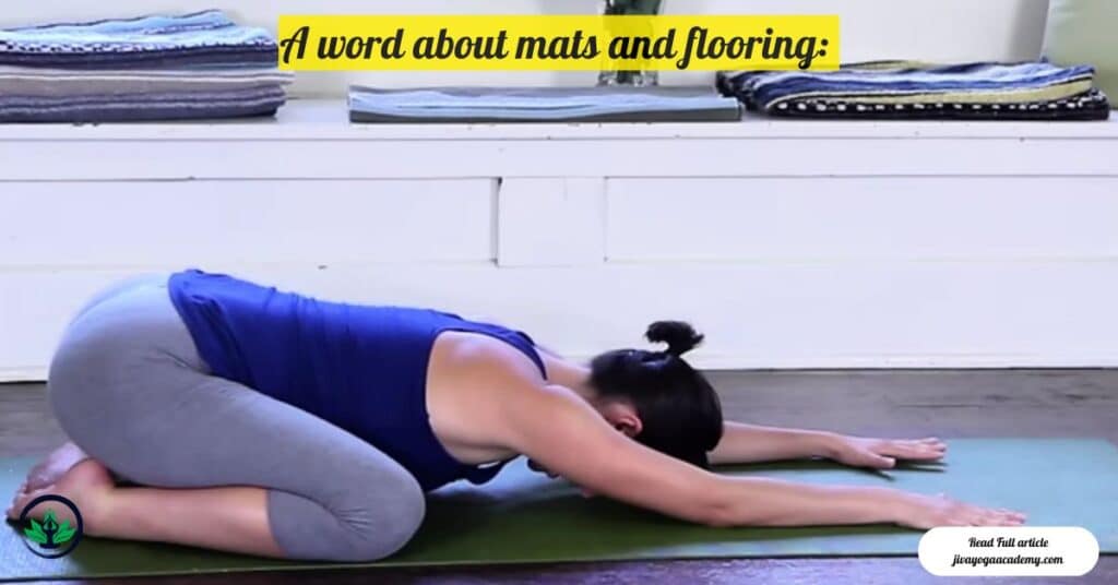 A word about mats and flooring