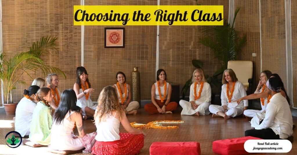 Choosing the Right Yoga Class